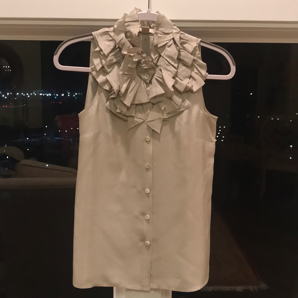 J. Crew sleeveless silk blouse